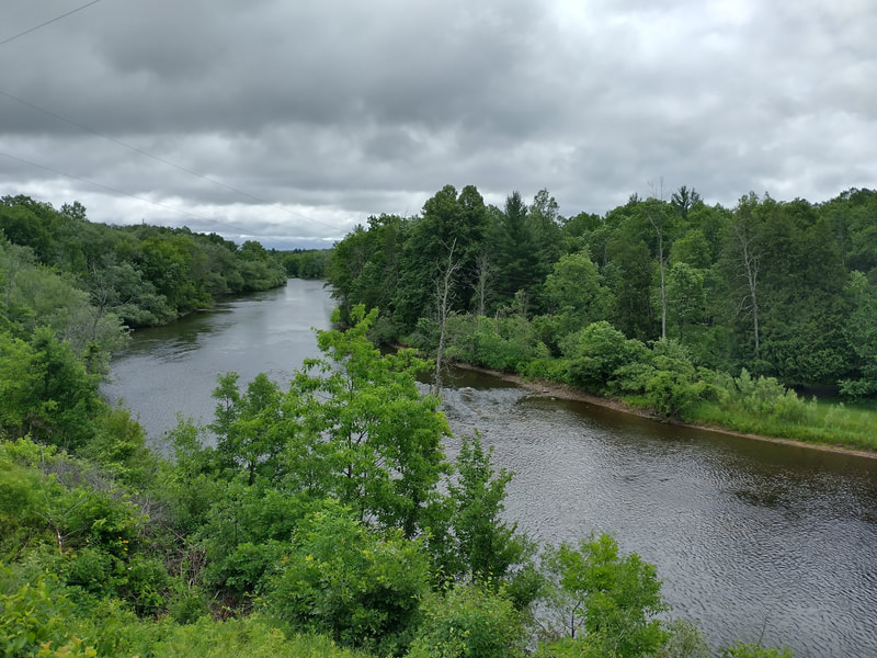 Muskegon River on a cloudy day
